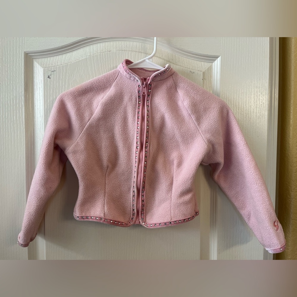 Girls GK Elite Figure Skating Warmup Jacket with Swarovski Crystals